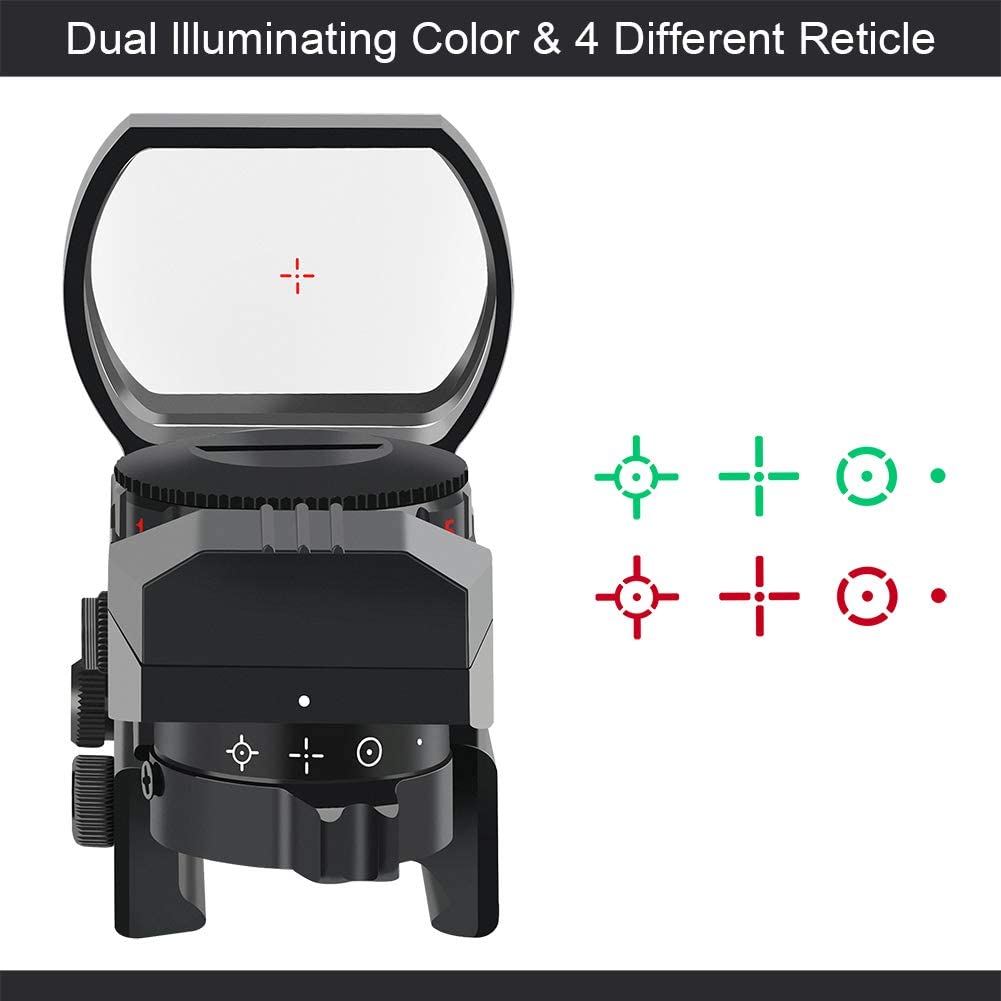 LUGER 1X22X33 HD101 Reflex Sight Red Membrane Lens